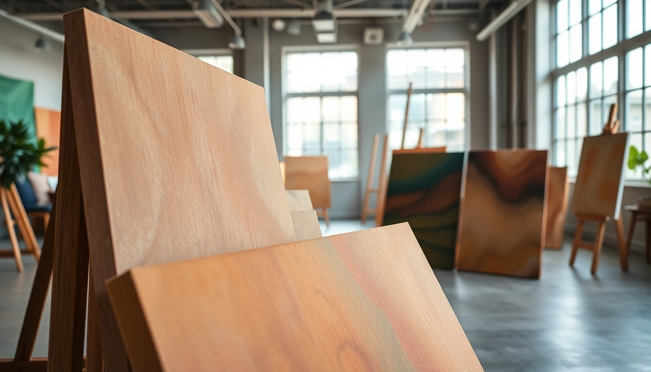 Ontdek unieke canvas texturen en patronen in een artistiek atelier.