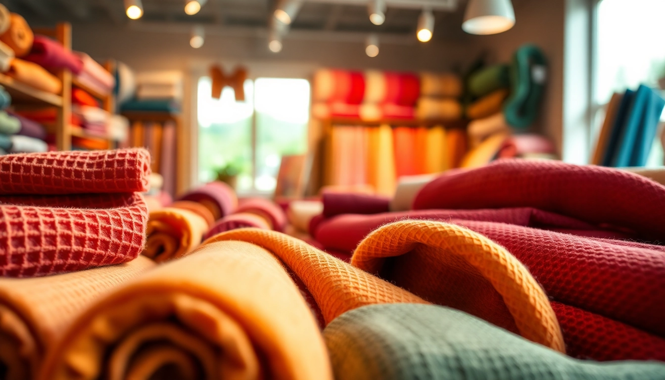 Creëren met wafel katoen in diverse kleuren en texturen voor unieke projecten.